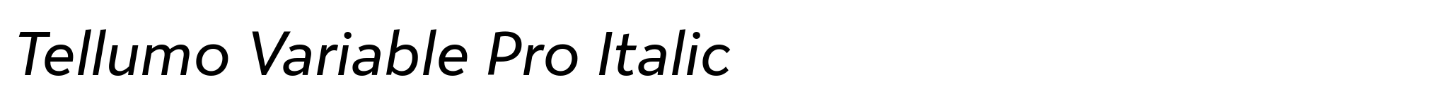 Tellumo Variable Pro Italic image